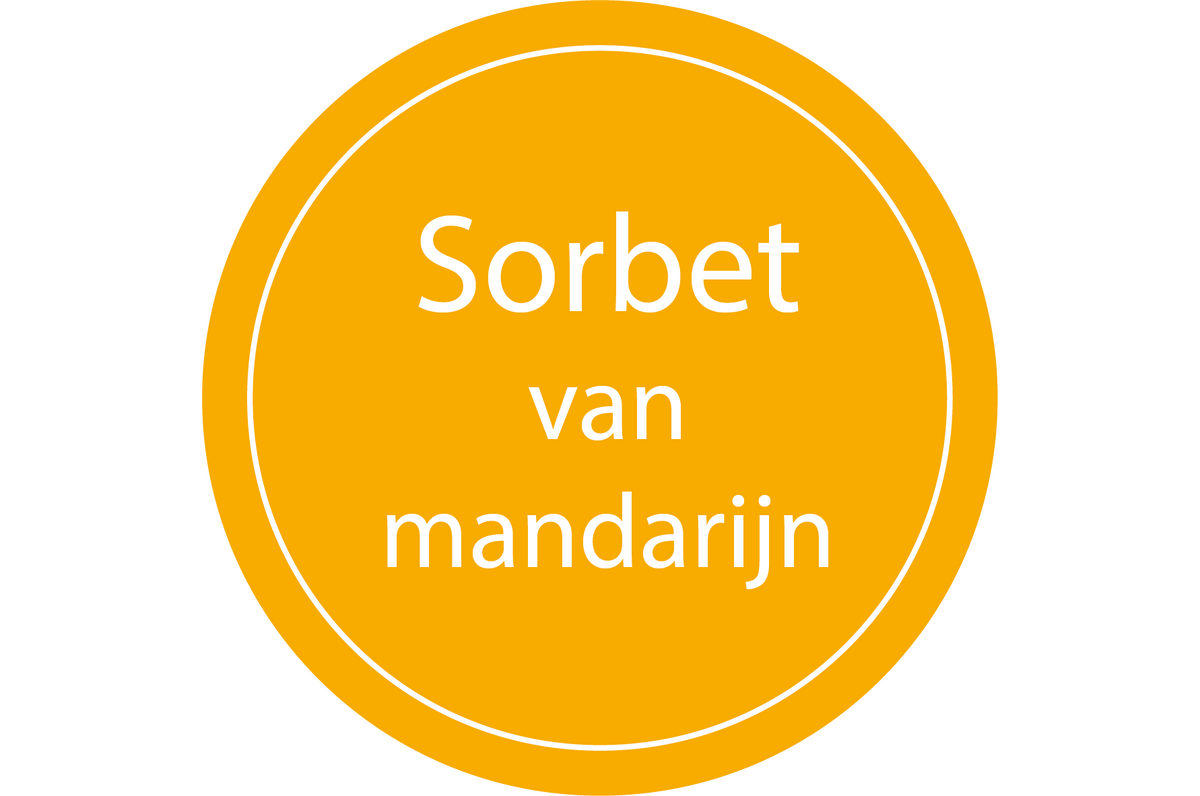 Sorbet van Mandarijn (550ml)