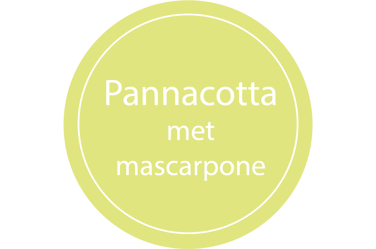 Panna cotta met mascarpone (550ml)